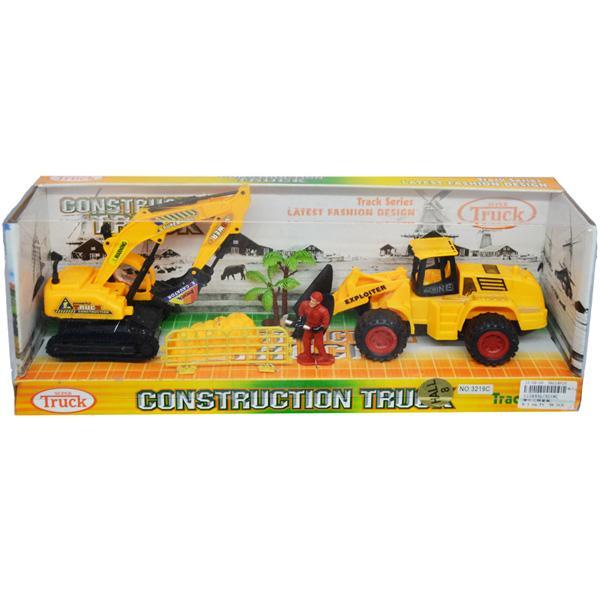 Play Set Buldozer + Excavator in cutie