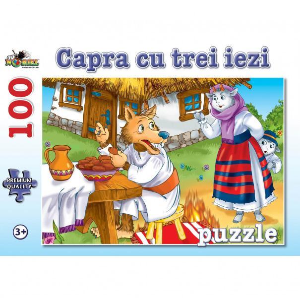 Puzzle 100 piese Capra cu Trei Iezi