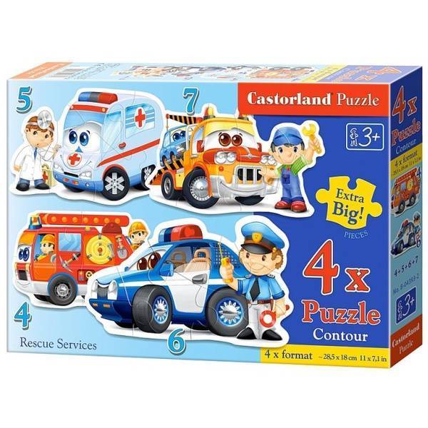 Puzzle 4 in 1 mare - Castorland