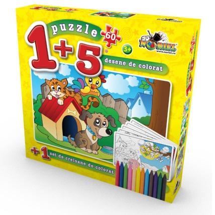 Puzzle 60 piese Coloreaza-ma Caine