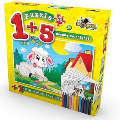 Puzzle 60 piese Coloreaza-ma Miel