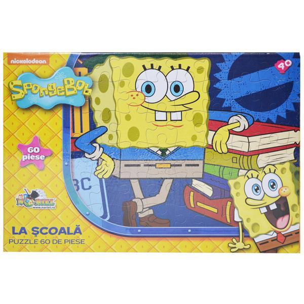Puzzle 60 piese Spongebob la scoala