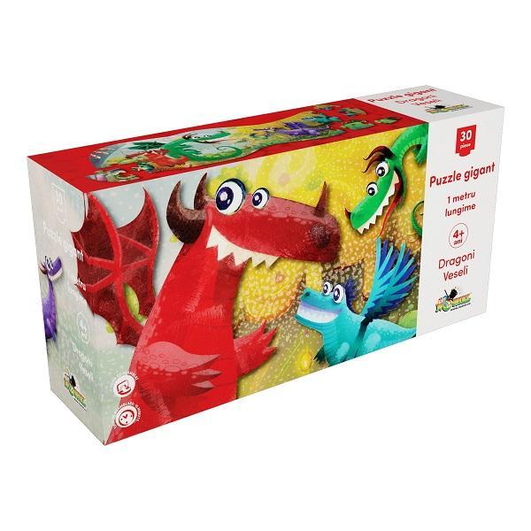 Puzzle gigant Dragoni veseli