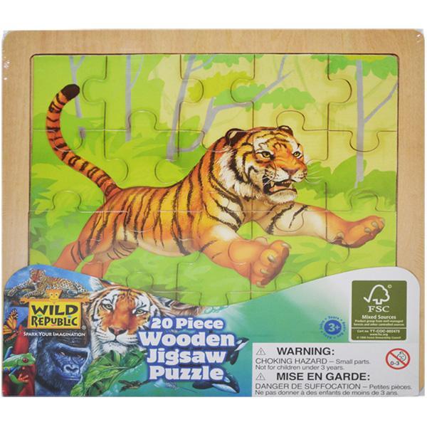 Puzzle de lemn 20 piese Animale