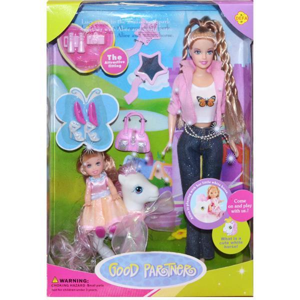 Set 2 Papusi cu ponei si accesorii