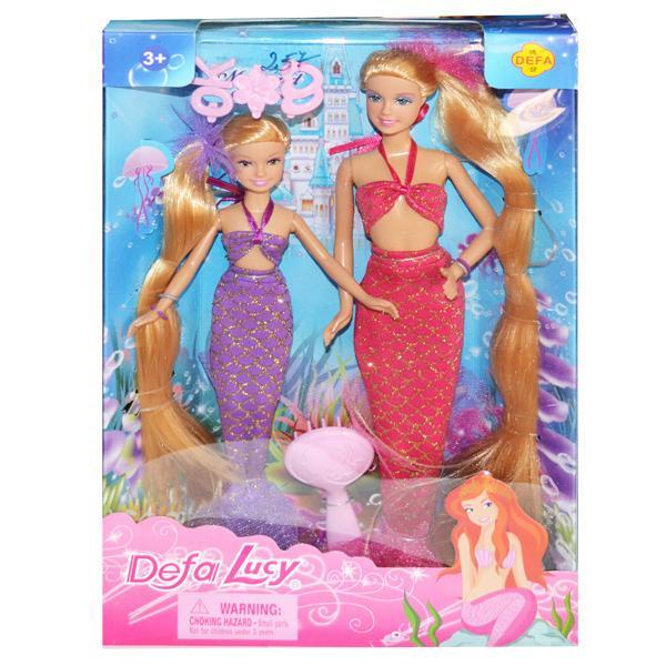 Set 2 Papusi Sirena cu accesorii