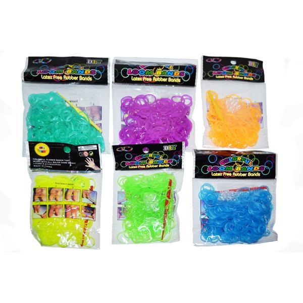 Set 300 Elastice unicolore pentru gherghef