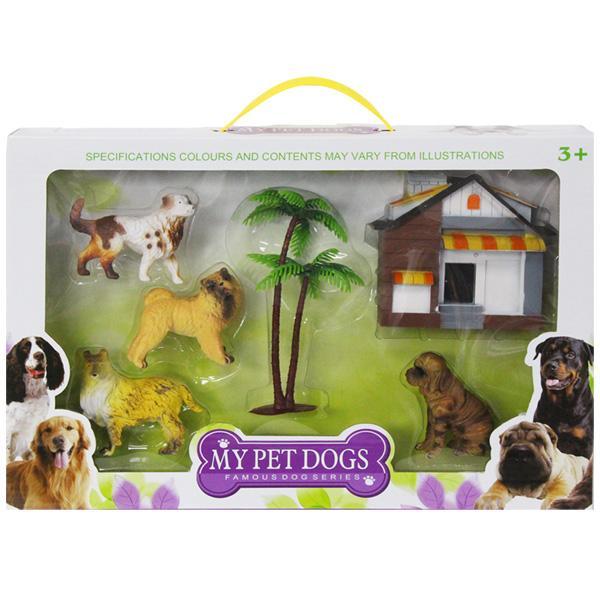 Set 4 Catei cu casuta in cutie