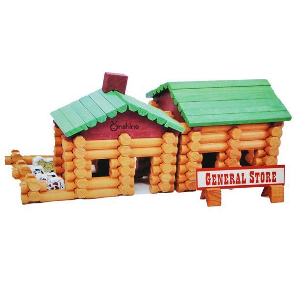 Set creativ de lemn: Casuta fermierului 170 piese