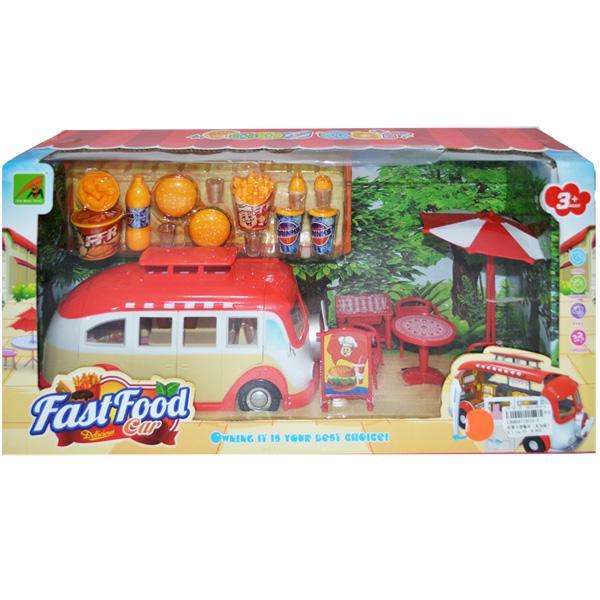 Set Fast-food cu microbuz si accesorii