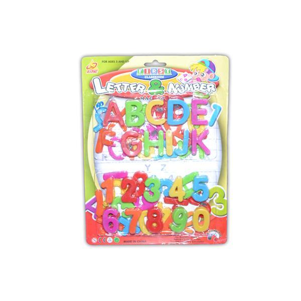 Set Litere + Cifre magnetice pe placa