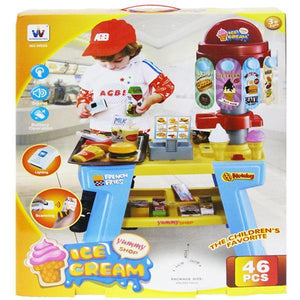 Set Magazin de inghetata cu baterii 46 piese