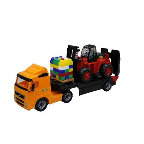 Trailer POWERTRUCK cu stivuitor si palet de cuburi 74cm - WADER